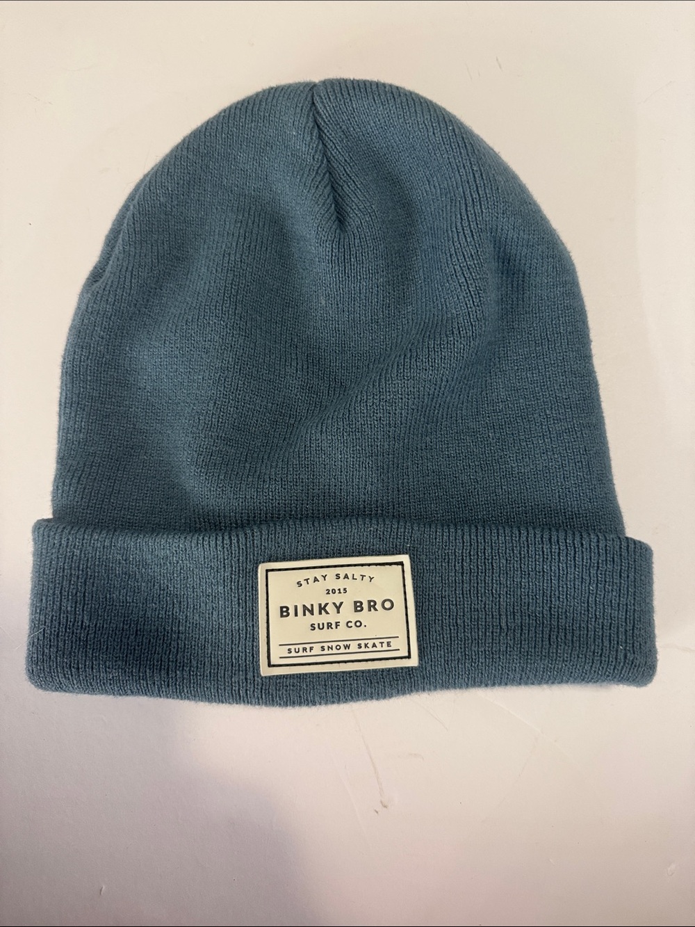 Binky Bro Teal Knit Cuff Beanie - Men's Winter Hat